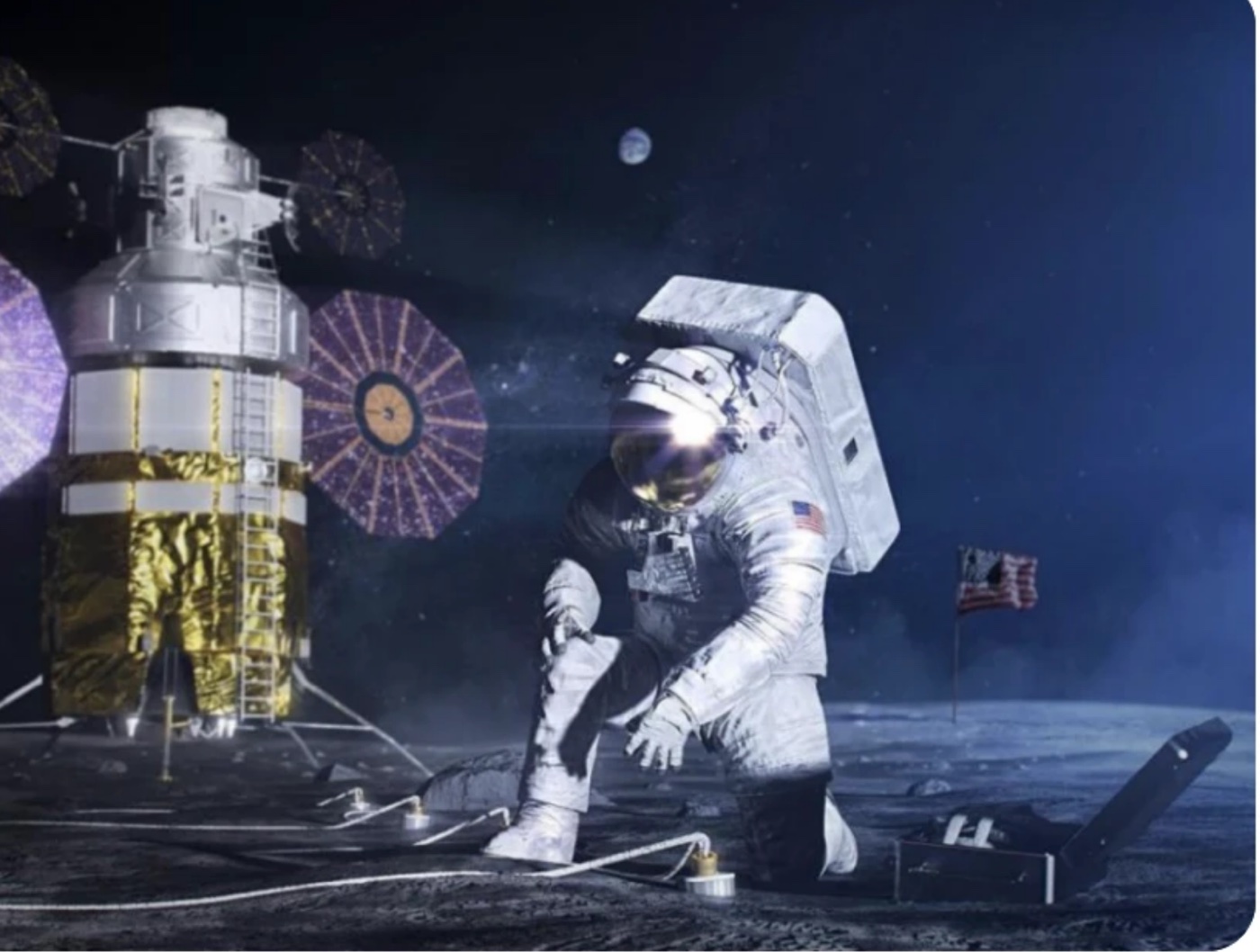 Lunar mission imagery — the NASA and DARPA research Seco Bio came out of